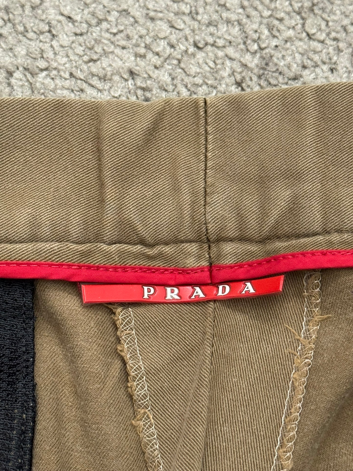 AW00 Prada Sport Tab Zipper Work Pants