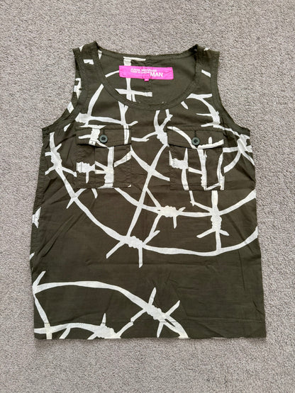 SS04 Junya Watanabe MAN Barbed Wire Cargo Tank Top