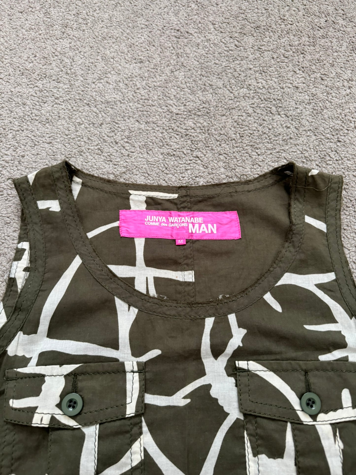 SS04 Junya Watanabe MAN Barbed Wire Cargo Tank Top