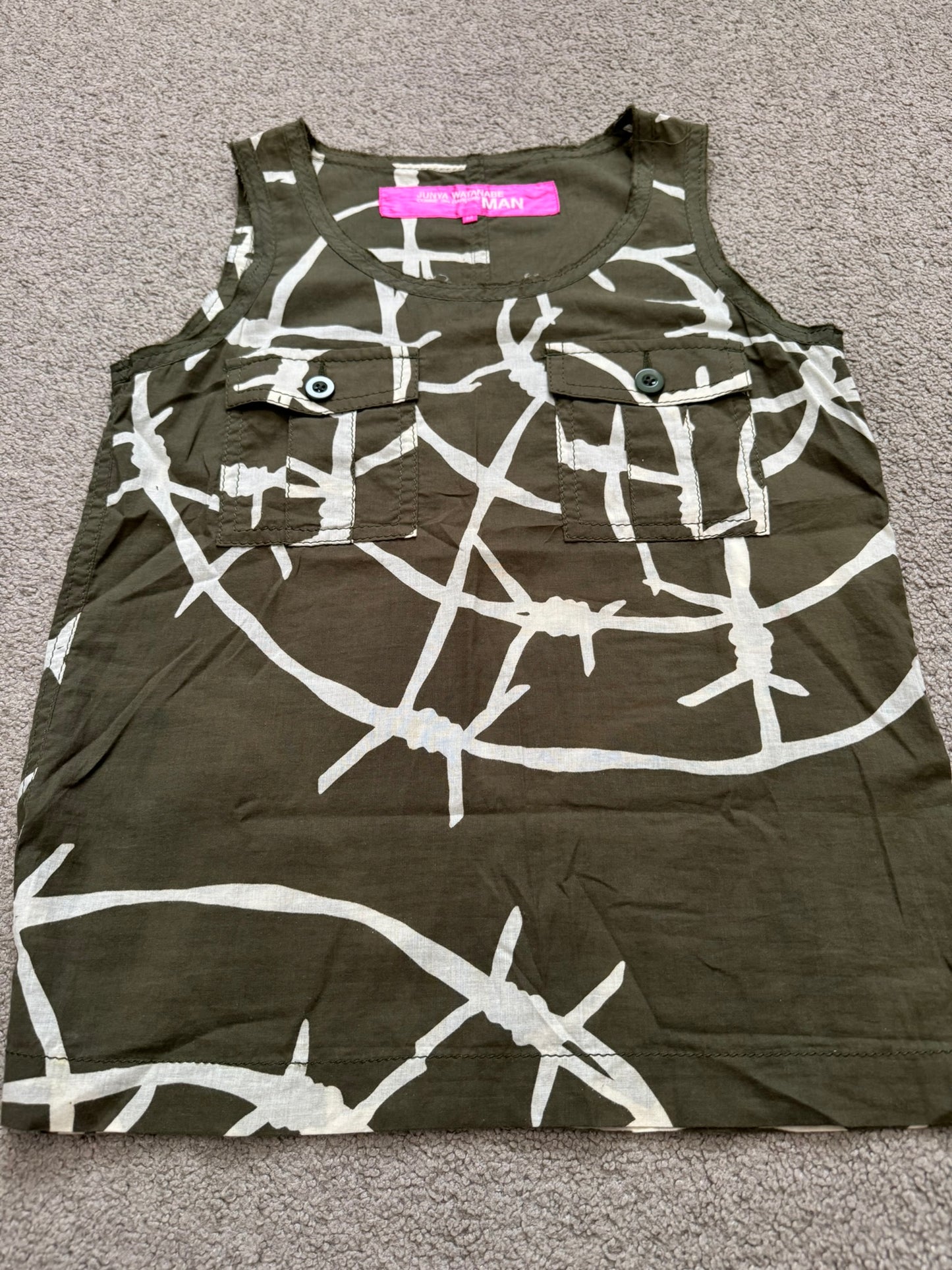 SS04 Junya Watanabe MAN Barbed Wire Cargo Tank Top