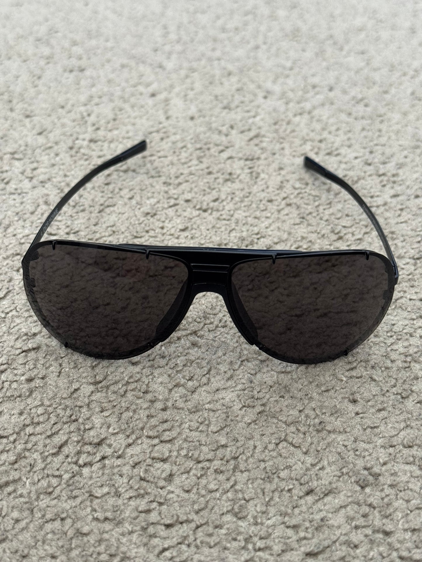 SS04 Dior Homme Hedi Slimane "Strip" Black Shield Sunglasses
