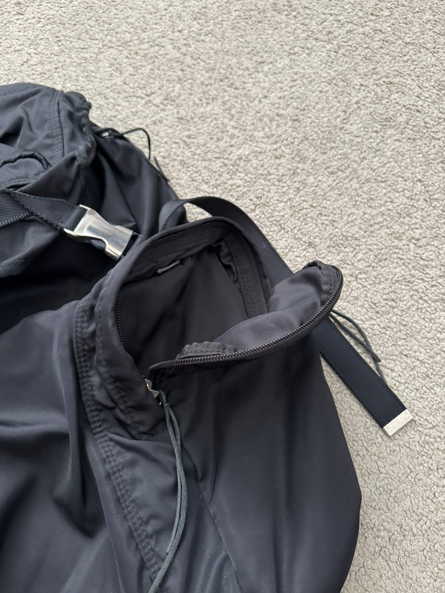 AW11 Undercover Prada GRT Black Nylon Utility Cargo Backpack