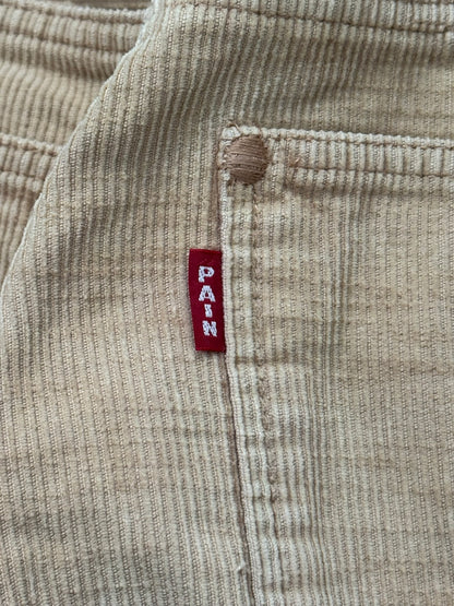 AW03 Number (N)ine Cable Knit Crying Heart Corduroy Pants