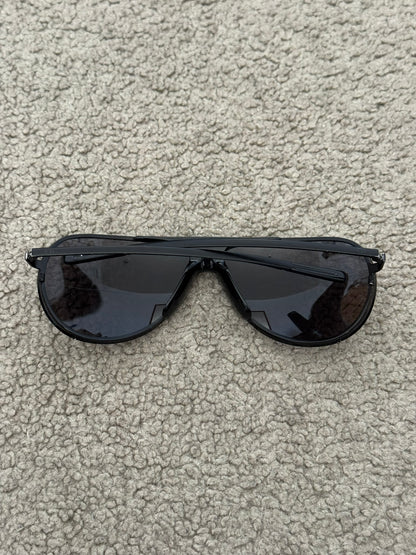SS04 Dior Homme Hedi Slimane "Strip" Black Shield Sunglasses