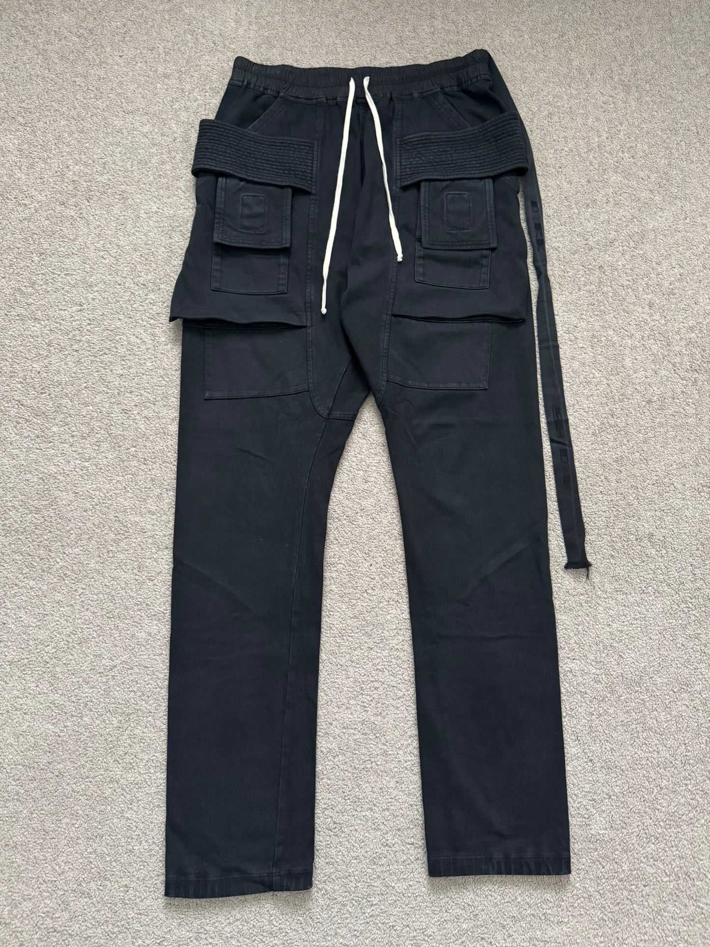 FW21 Rick Owens DRKSHDW Black Creatch Cargo Pants