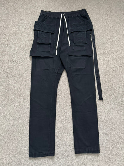 FW21 Rick Owens DRKSHDW Black Creatch Cargo Pants