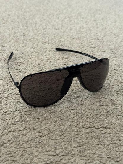 SS04 Dior Homme Hedi Slimane "Strip" Black Shield Sunglasses