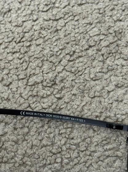 SS04 Dior Homme Hedi Slimane "Strip" Black Shield Sunglasses