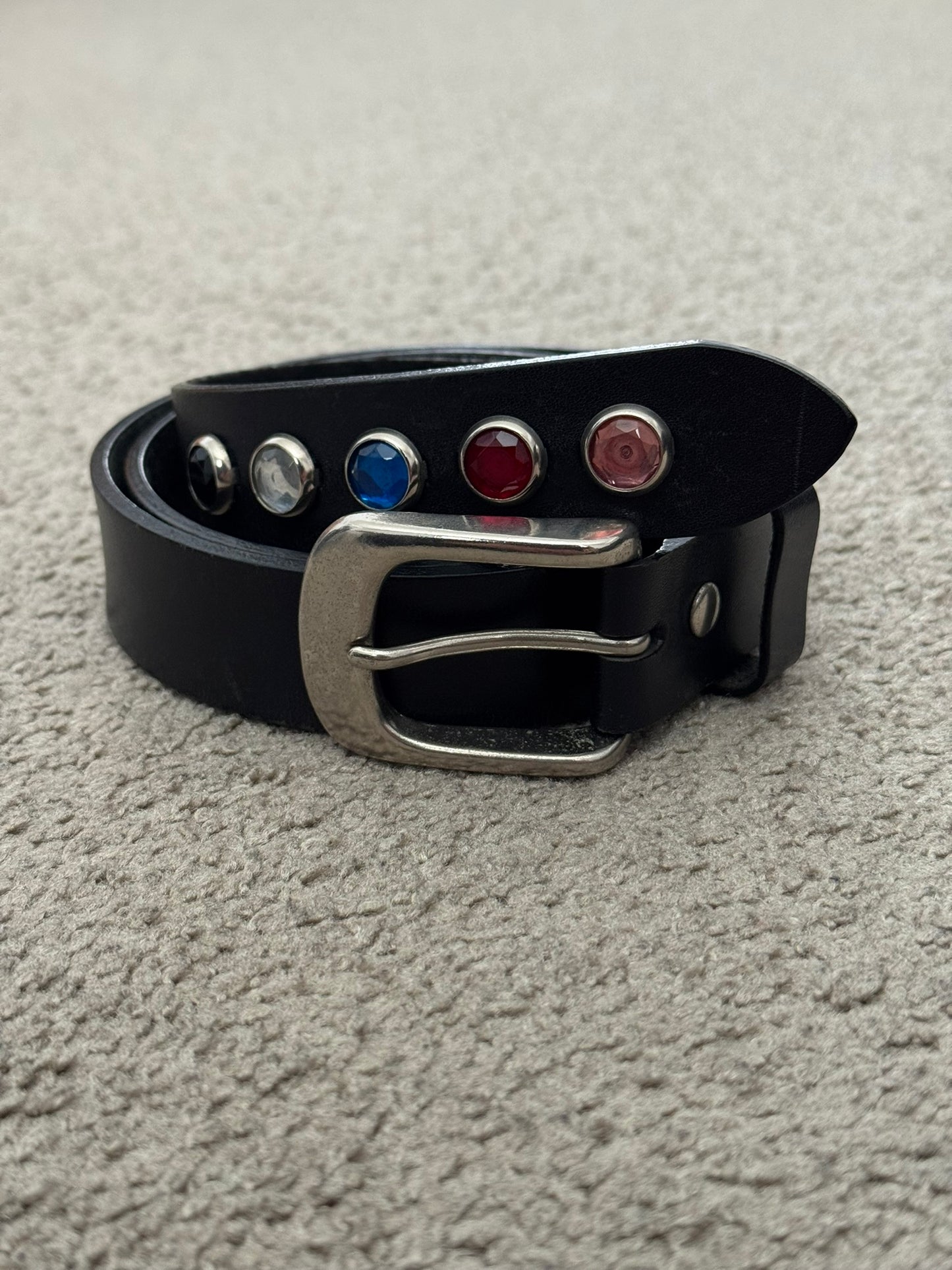 Comme Des Garcons Homme Plus Studded Gem Leather Belt