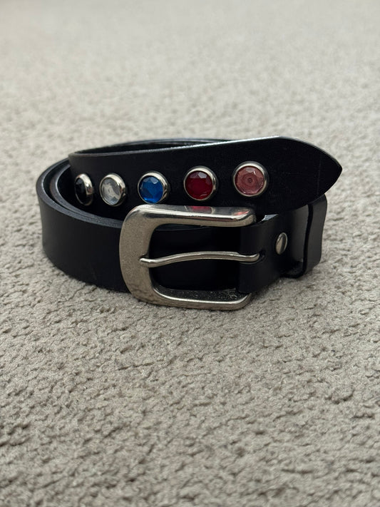 Comme Des Garcons Homme Plus Studded Gem Leather Belt
