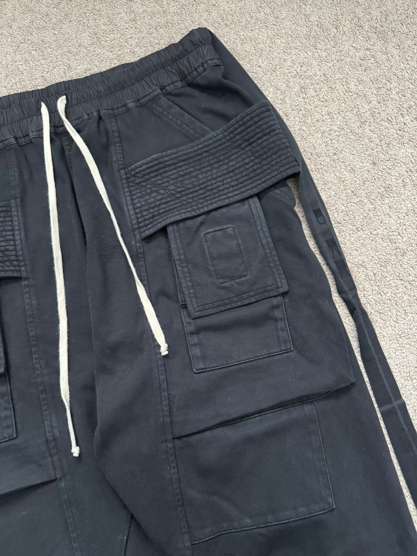 FW21 Rick Owens DRKSHDW Black Creatch Cargo Pants