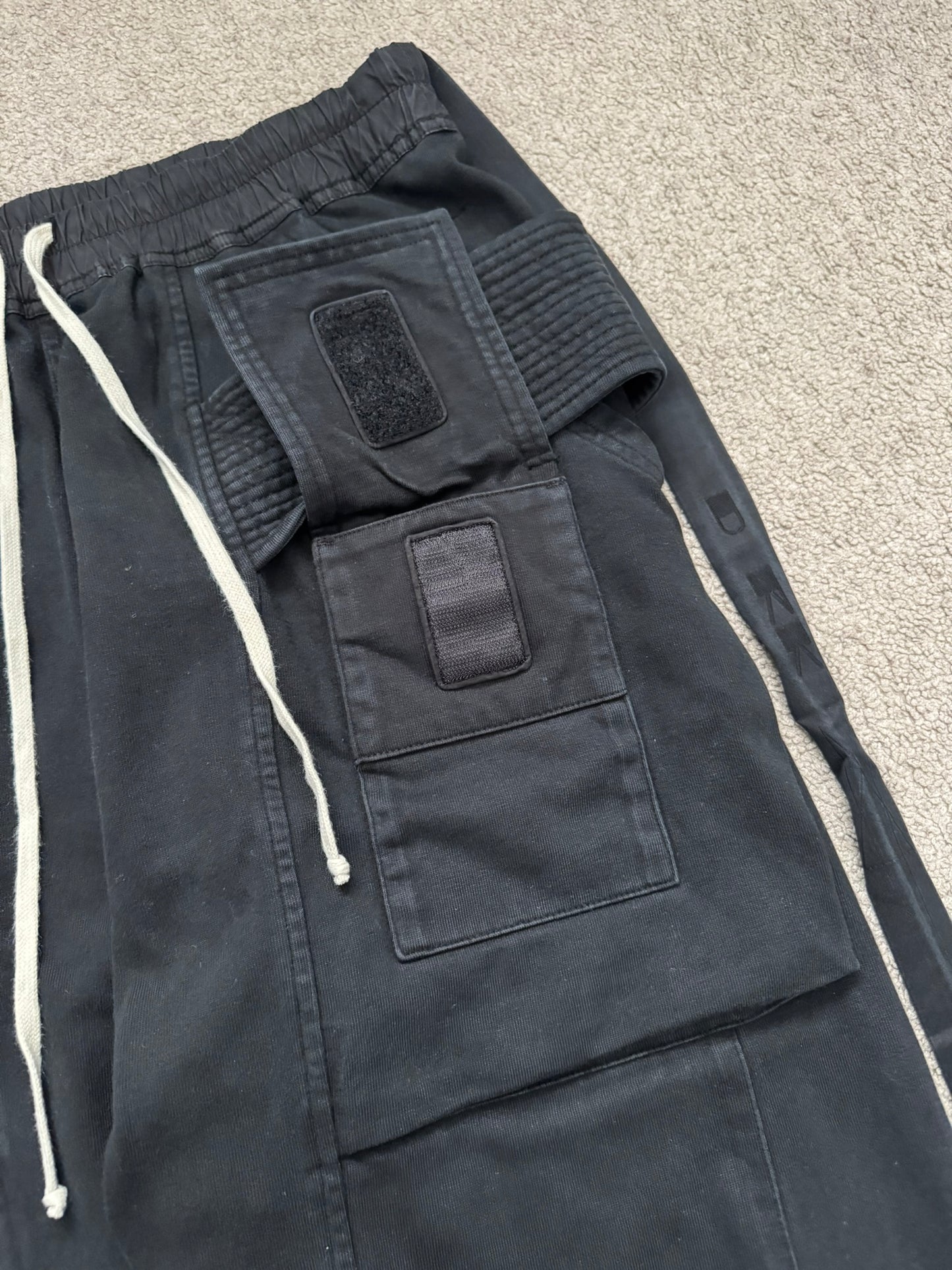 FW21 Rick Owens DRKSHDW Black Creatch Cargo Pants