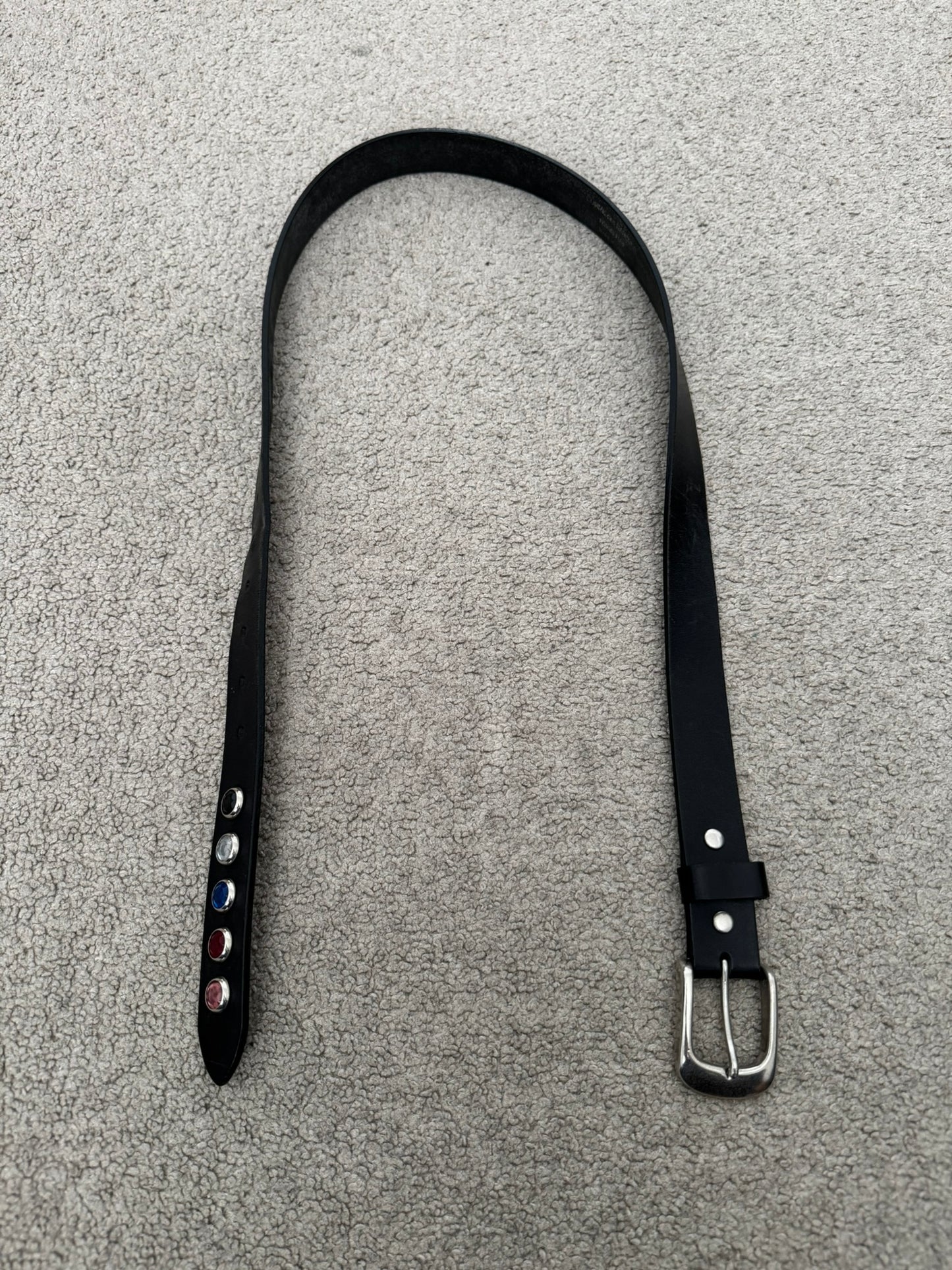 Comme Des Garcons Homme Plus Studded Gem Leather Belt
