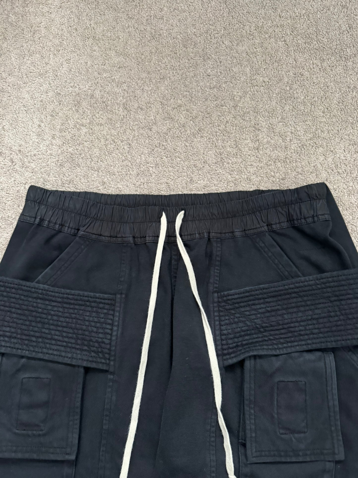 FW21 Rick Owens DRKSHDW Black Creatch Cargo Pants