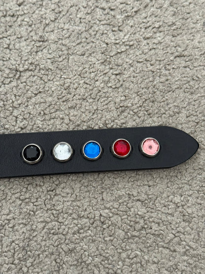 Comme Des Garcons Homme Plus Studded Gem Leather Belt