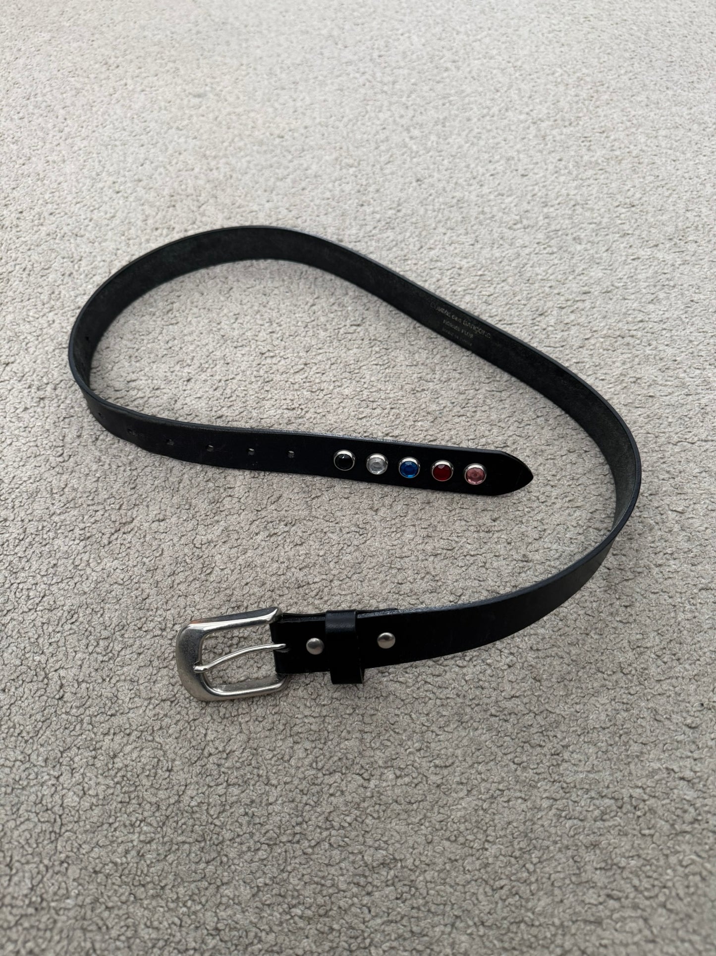 Comme Des Garcons Homme Plus Studded Gem Leather Belt