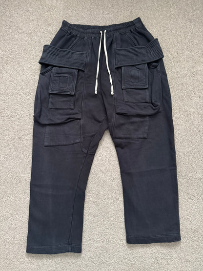 FW20 Rick Owens DRKSHDW Cropped Felpa Creatch Cargo Pants