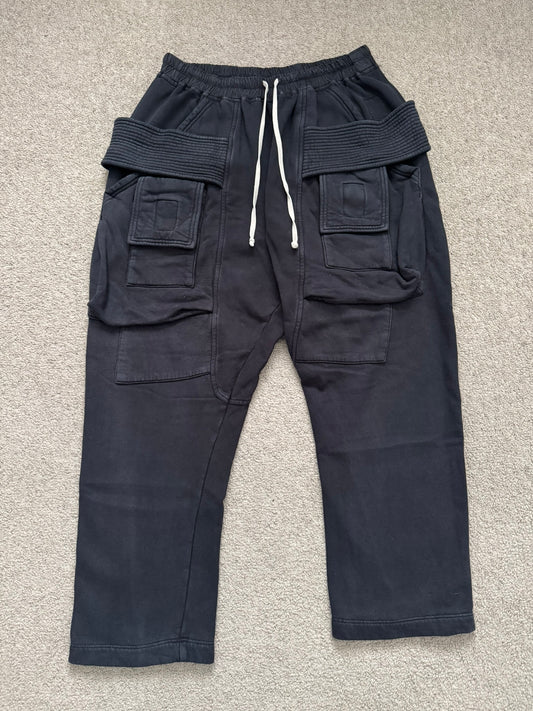 FW20 Rick Owens DRKSHDW Cropped Felpa Creatch Cargo Pants