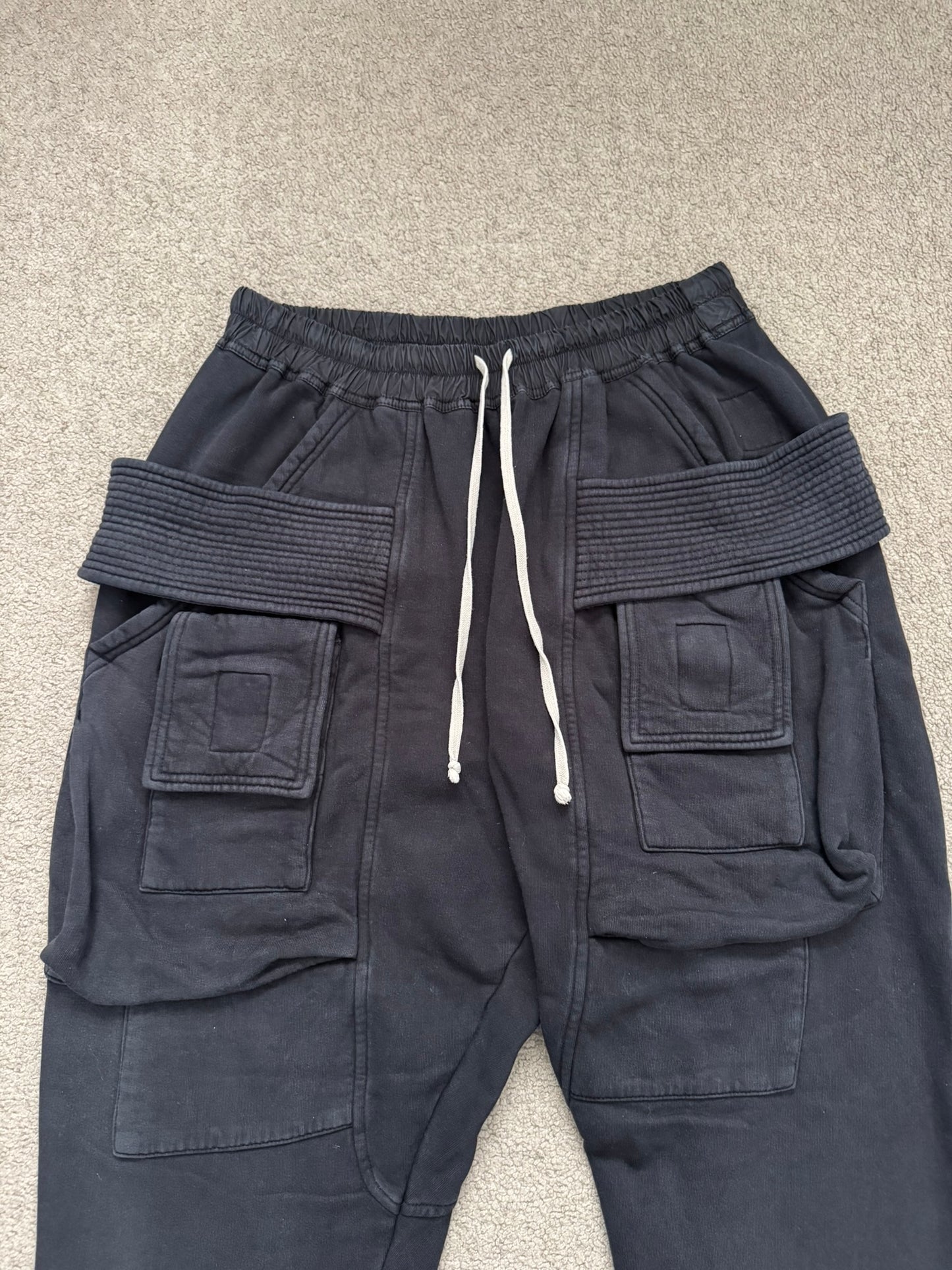 FW20 Rick Owens DRKSHDW Cropped Felpa Creatch Cargo Pants