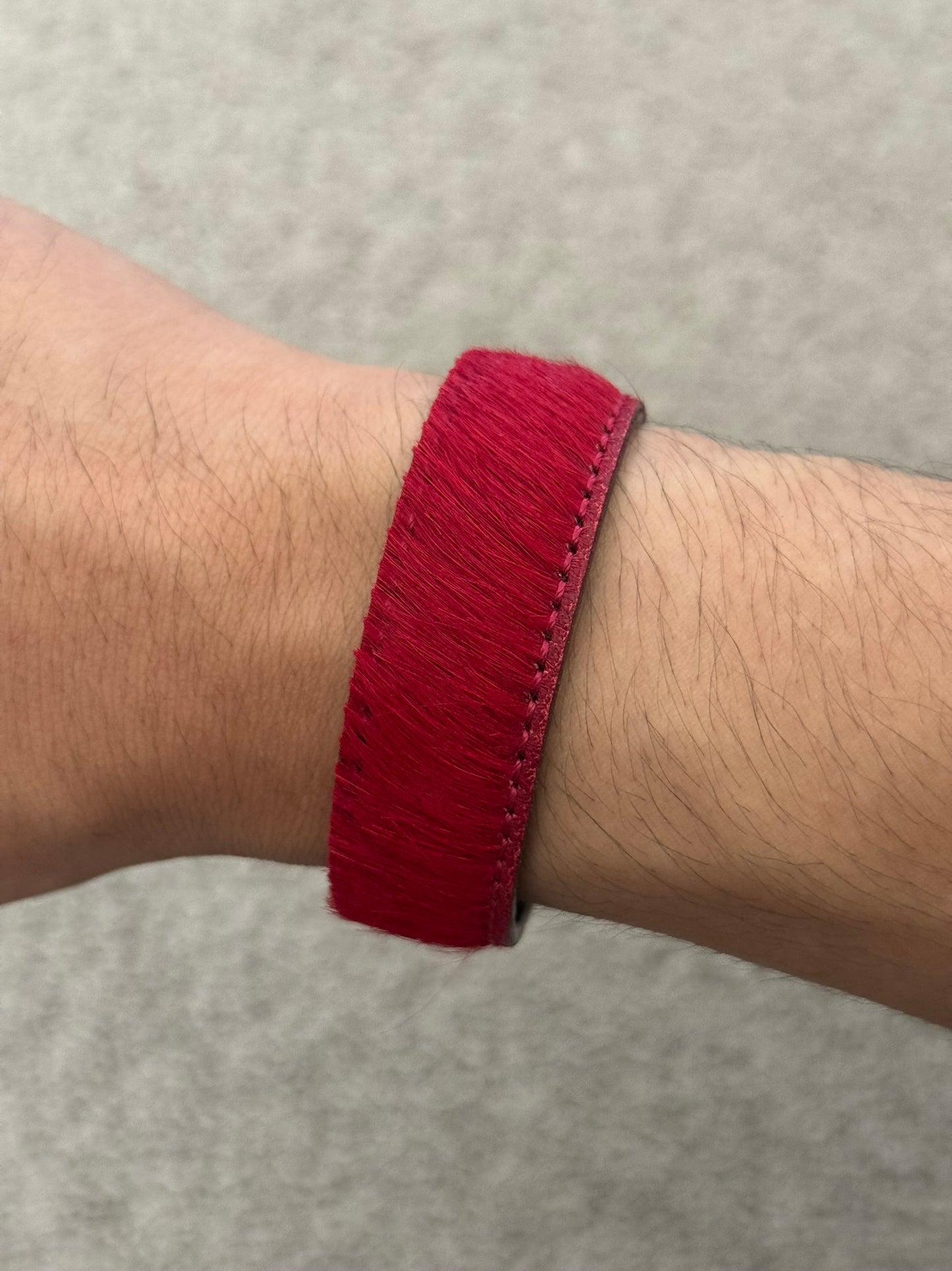 Undercover Ponyhair Snap Button Leather Bracelet