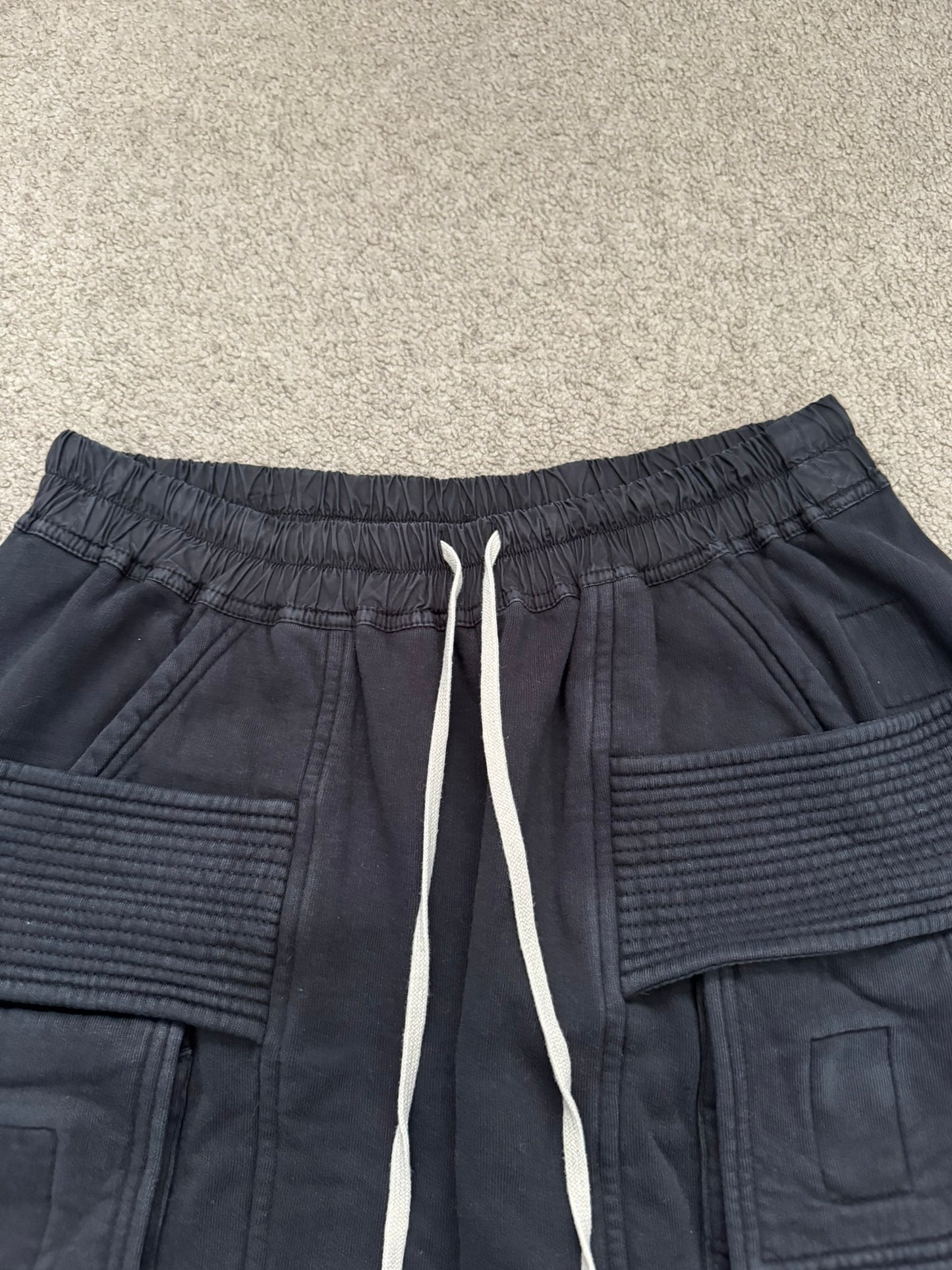 FW20 Rick Owens DRKSHDW Cropped Felpa Creatch Cargo Pants