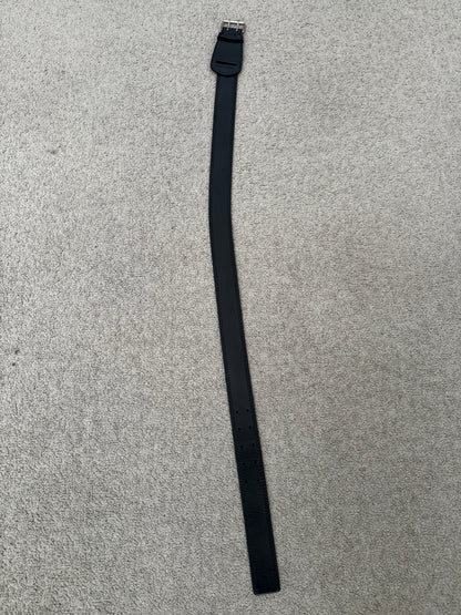 SS05 Dior Homme by Hedi Slimane Double Prong Black Leather Belt