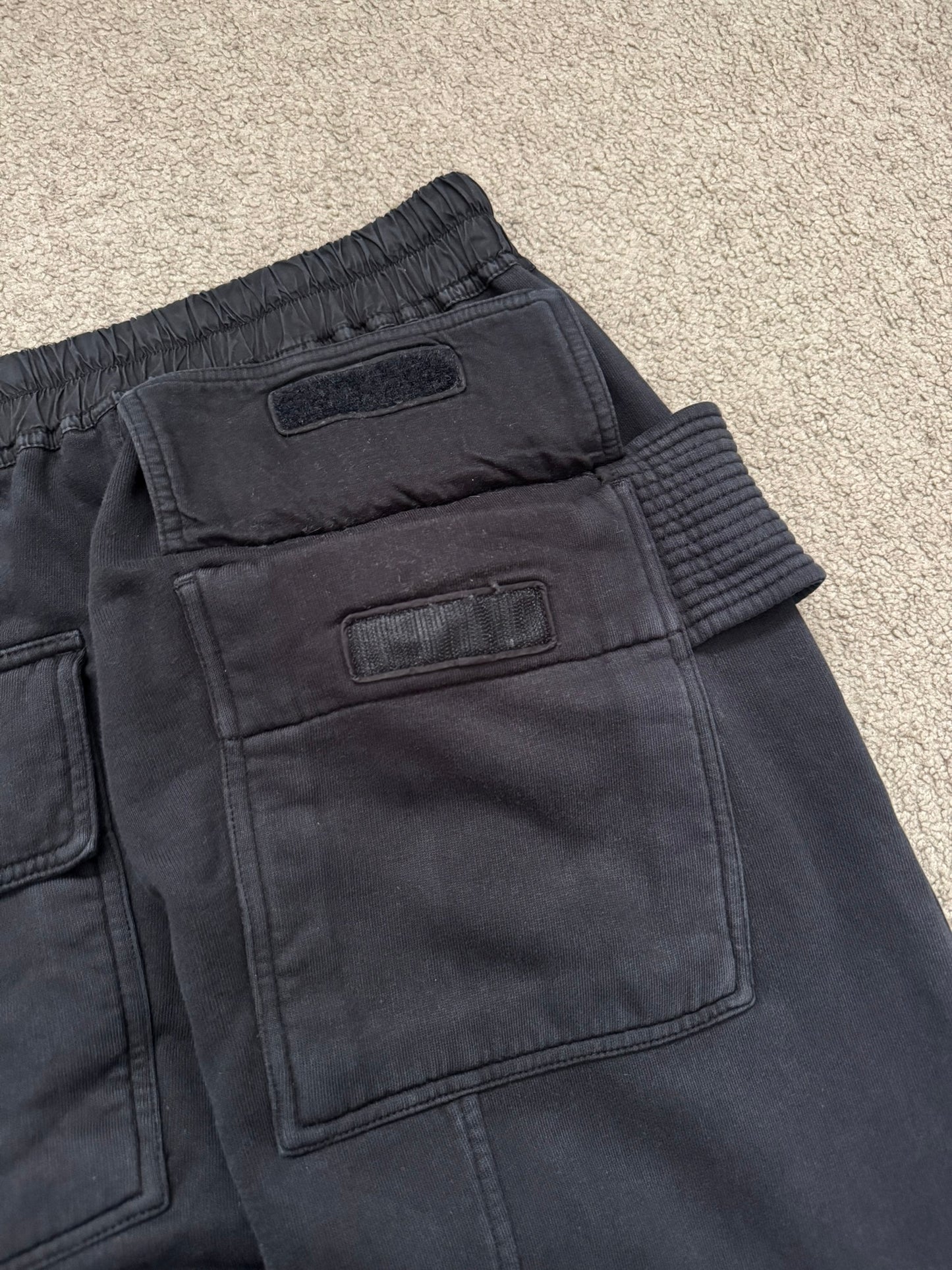 FW20 Rick Owens DRKSHDW Cropped Felpa Creatch Cargo Pants