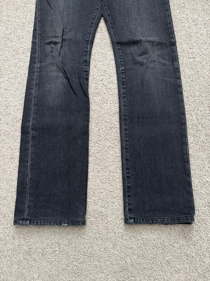 FW15 Saint Laurent by Hedi Slimane Black Washed D01 Denim Jeans