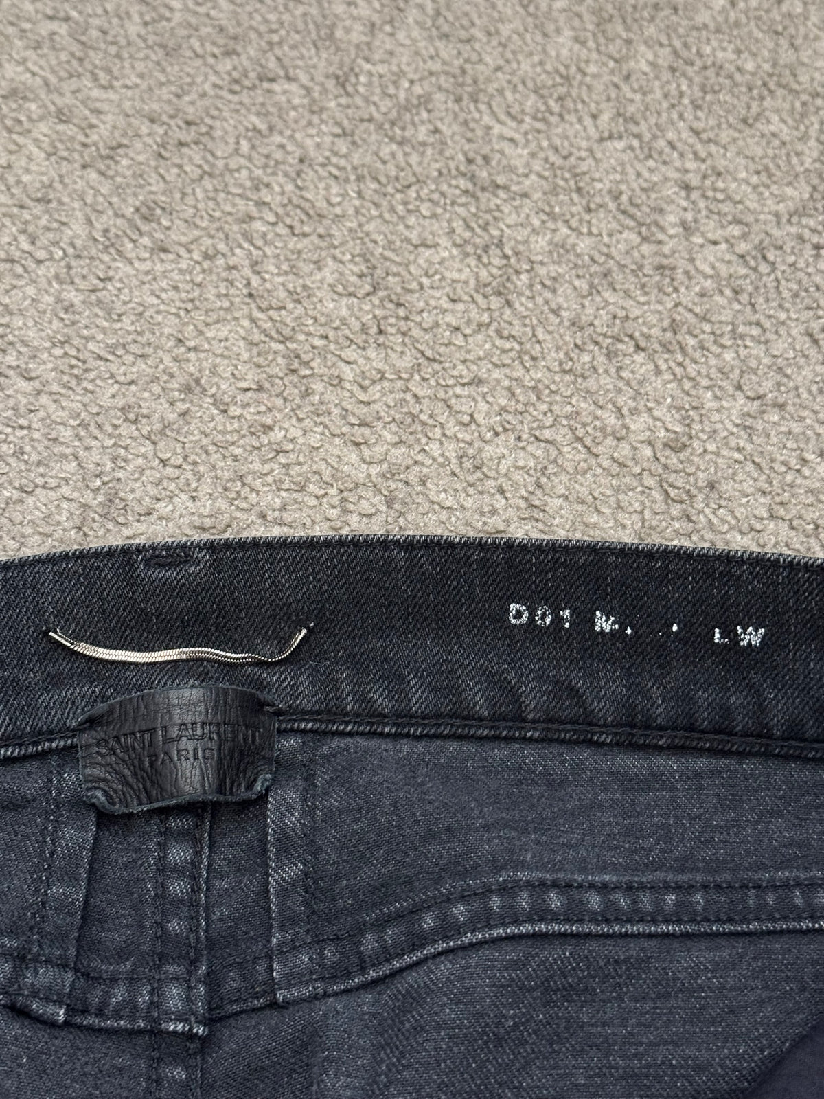 FW15 Saint Laurent by Hedi Slimane Black Washed D01 Denim Jeans
