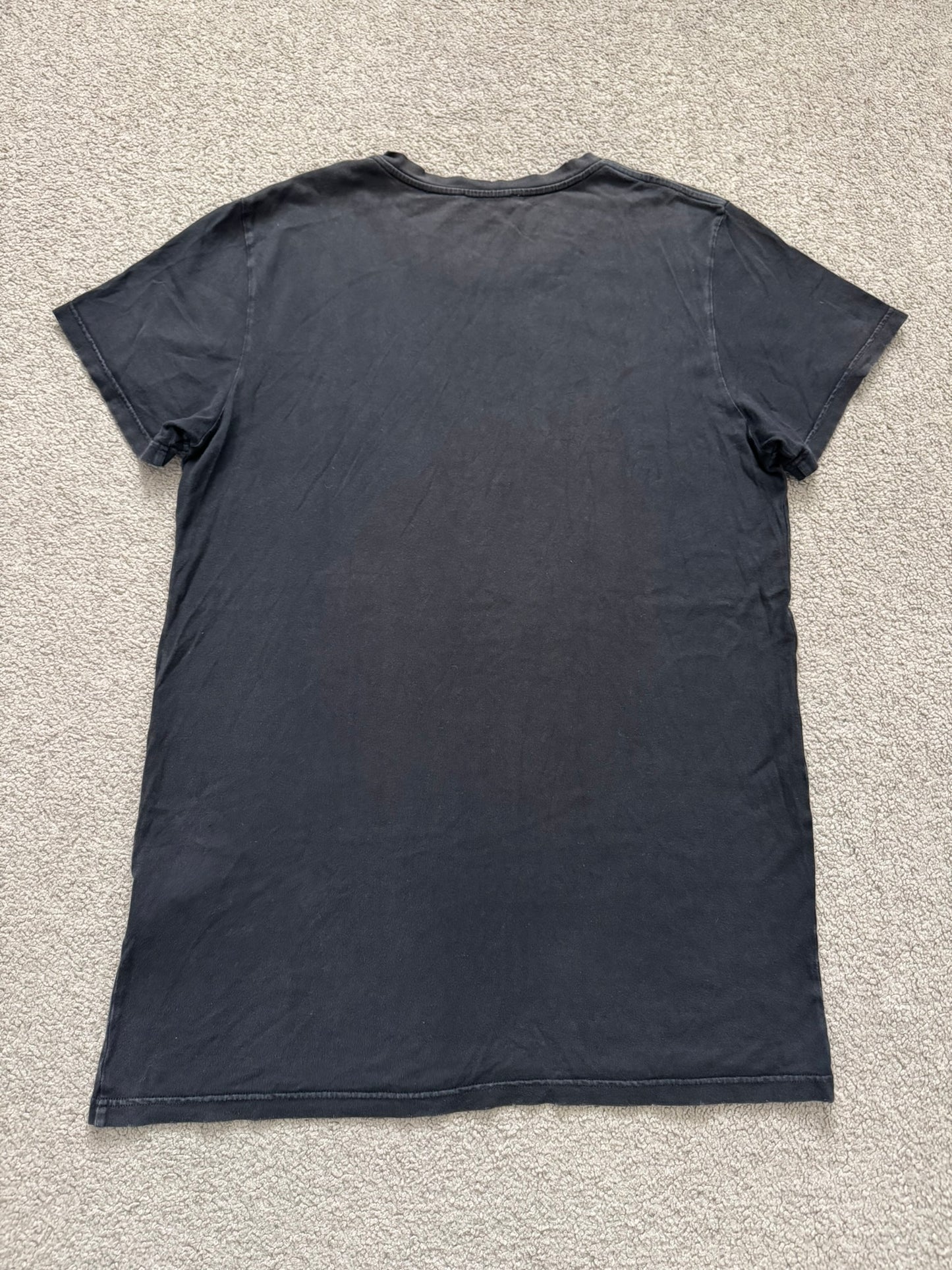 AW10 Balmain by Christophe Decarnin Distressed Black T Shirt