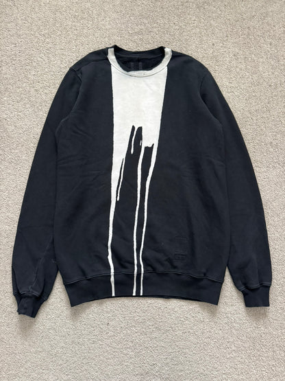 FW16 Rick Owens DRKSHDW Bleach "Vomit" Stain Sweatshirt