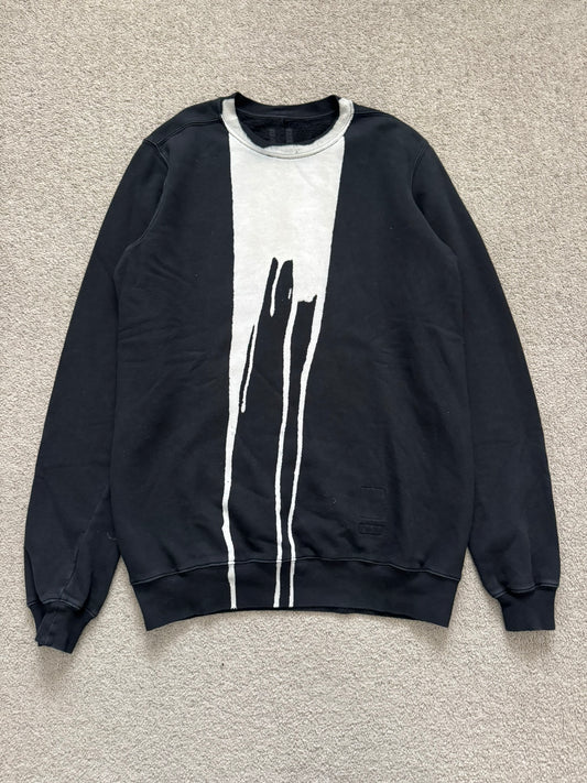 FW16 Rick Owens DRKSHDW Bleach "Vomit" Stain Sweatshirt