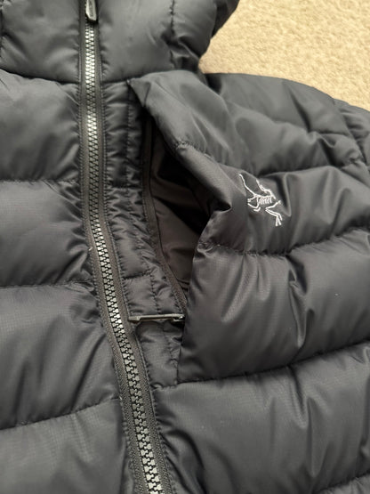 Arc'teryx Black Thorium Hooded Puffer Down Jacket