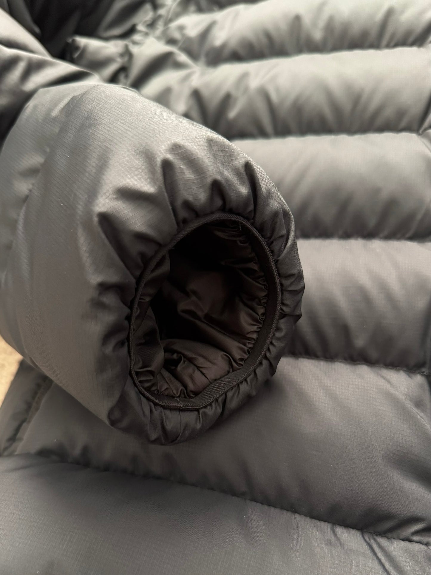 Arc'teryx Black Thorium Hooded Puffer Down Jacket