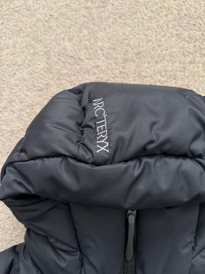 Arc'teryx Black Thorium Hooded Puffer Down Jacket