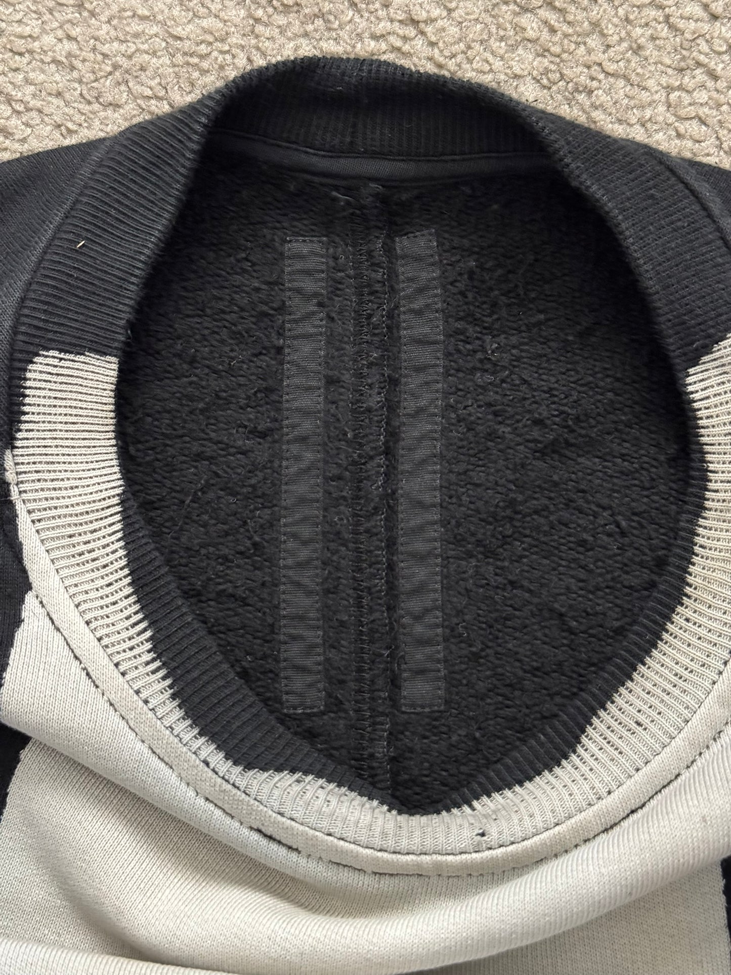 FW16 Rick Owens DRKSHDW Bleach "Vomit" Stain Sweatshirt