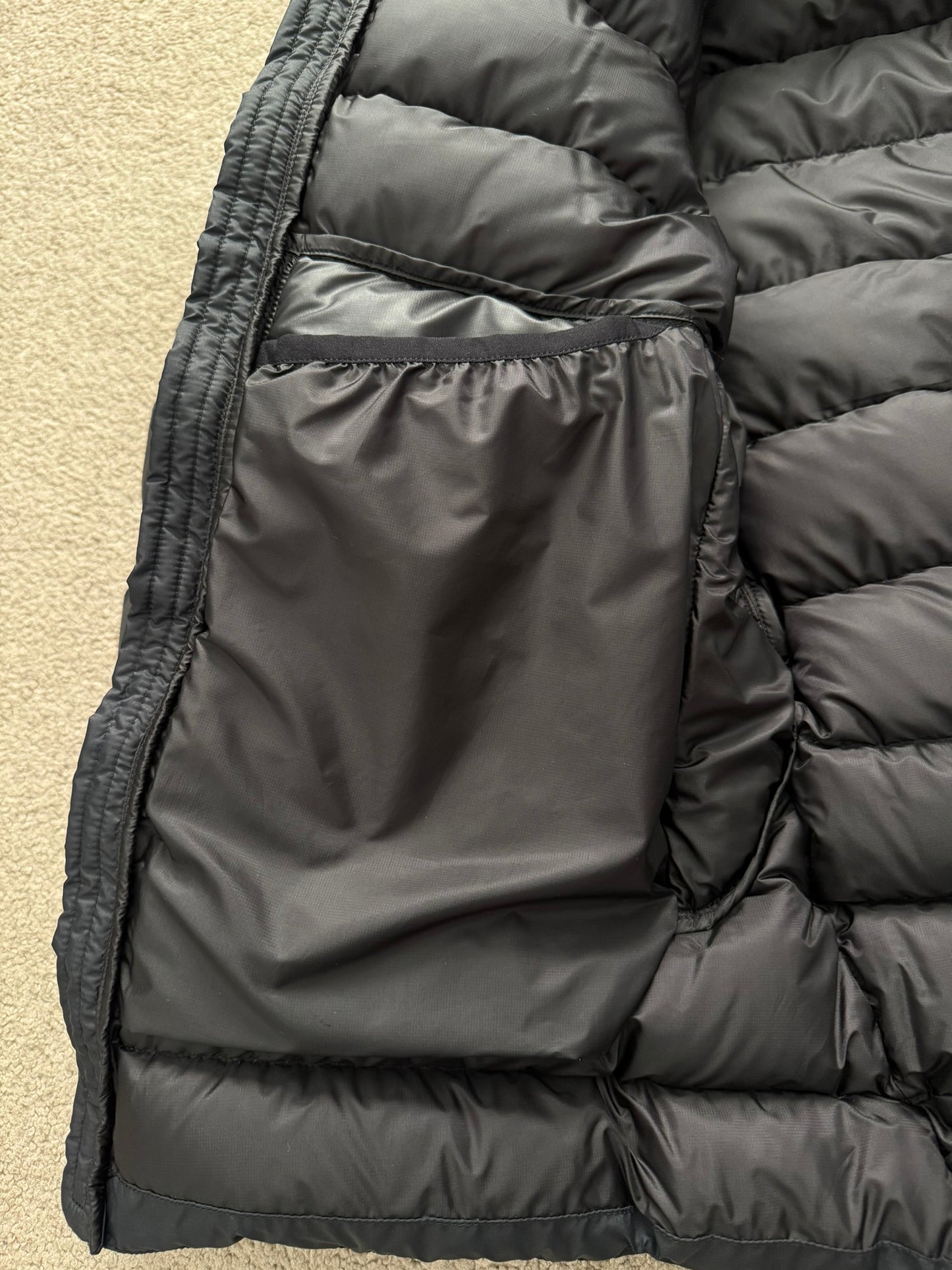 Arc'teryx Black Thorium Hooded Puffer Down Jacket