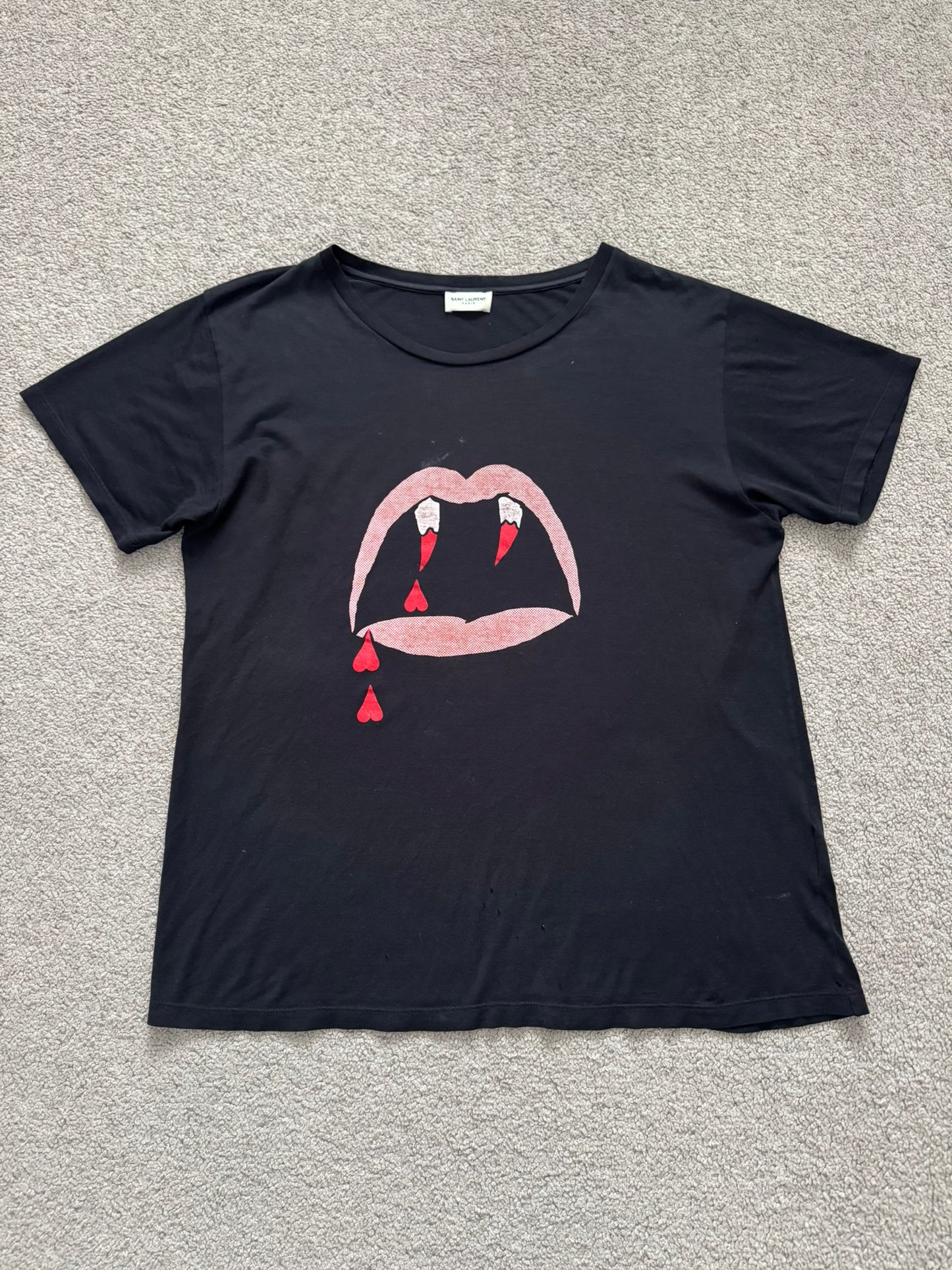 SS15 Saint Laurent by Hedi Slimane Blood Luster T Shirt