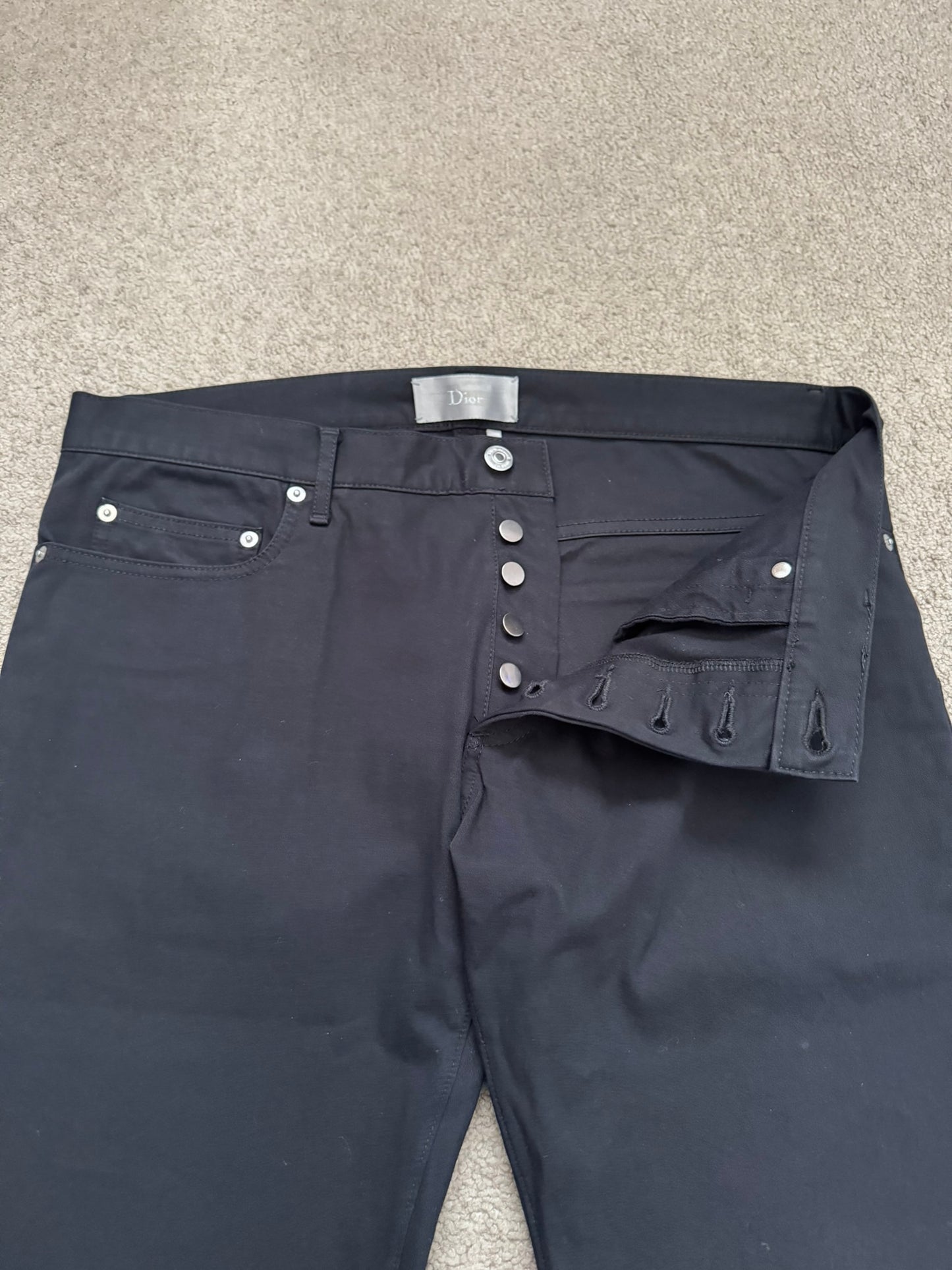 SS09 Dior Homme by Kris Van Assche MIJ Black Denim Jeans