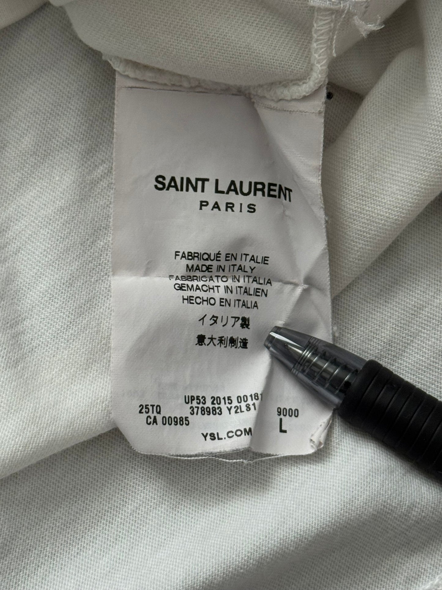 SS15 Saint Laurent by Hedi Slimane Blood Luster T Shirt