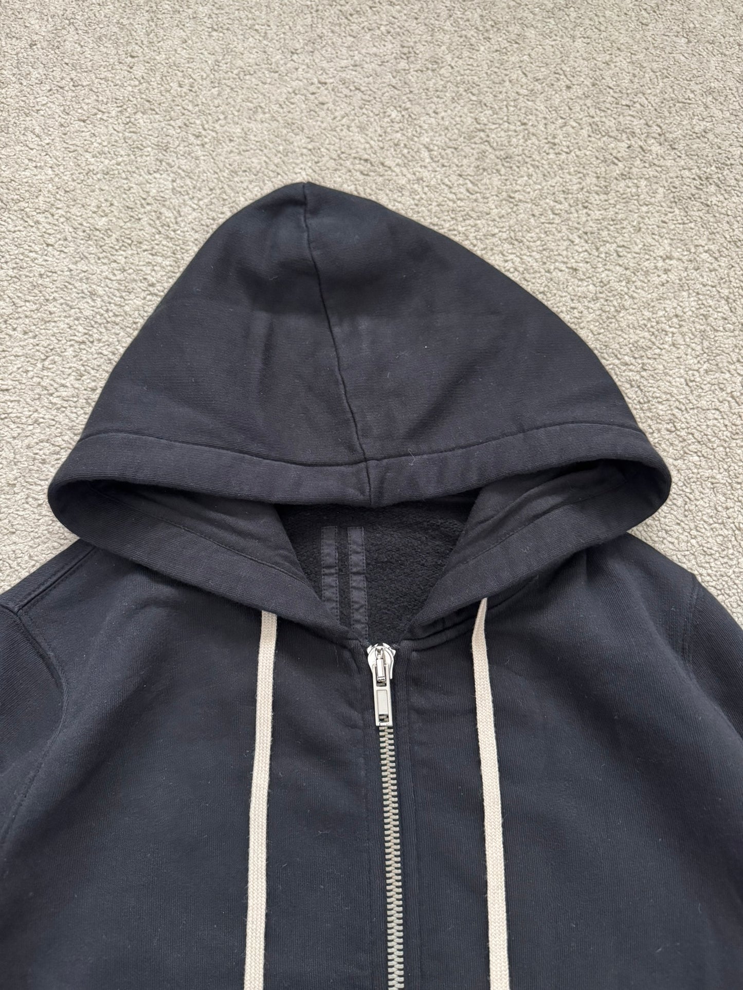 FW14 Rick Owens DRKSHDW Black Felpa Jason Zip Up Hoodie