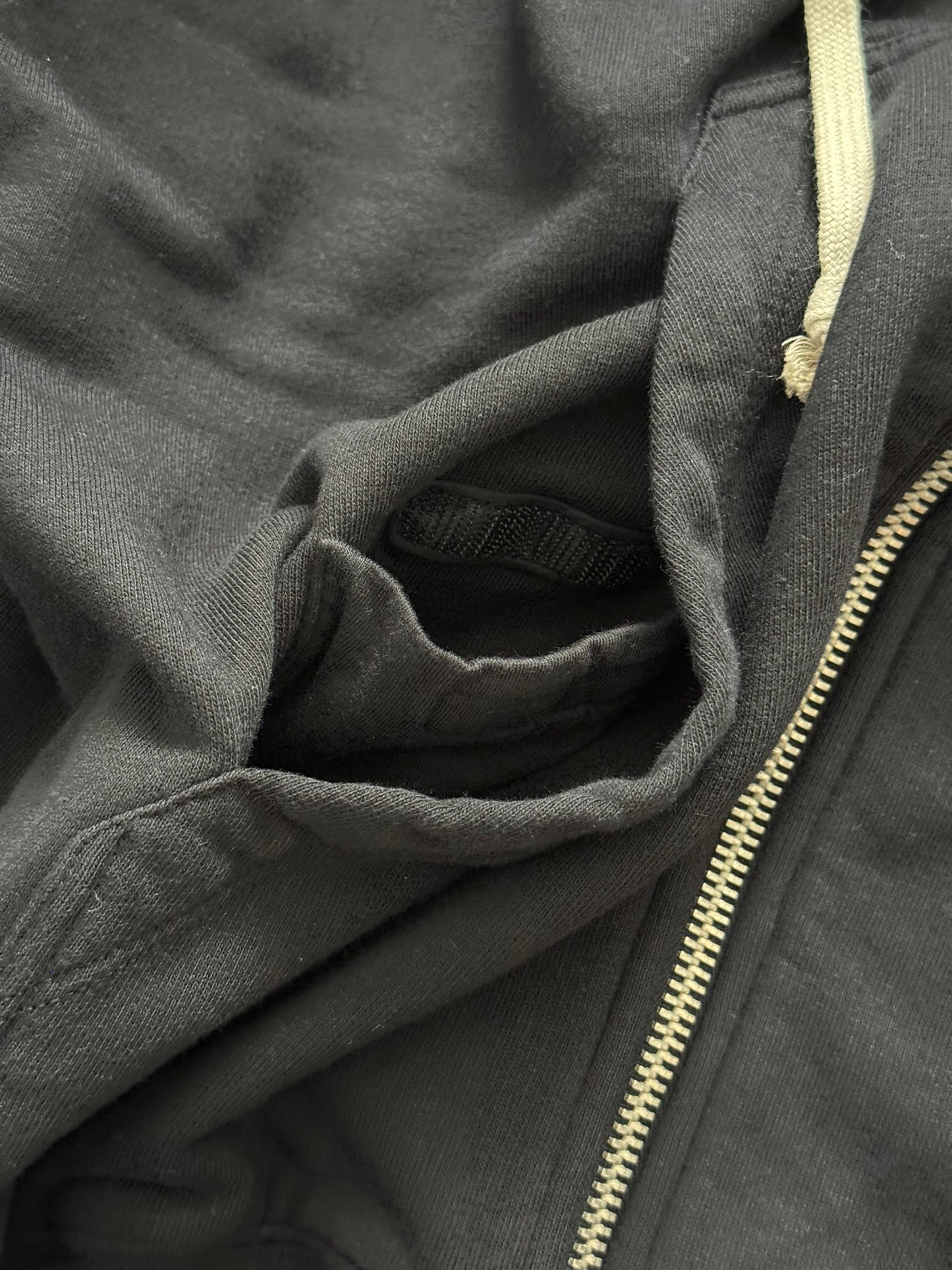FW14 Rick Owens DRKSHDW Black Felpa Jason Zip Up Hoodie