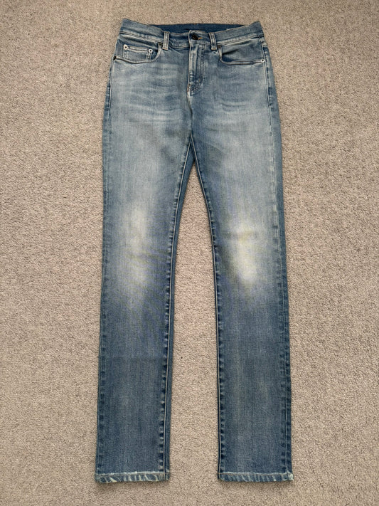 FW16 Saint Laurent by Hedi Slimane Light Washed D02 Denim Jeans