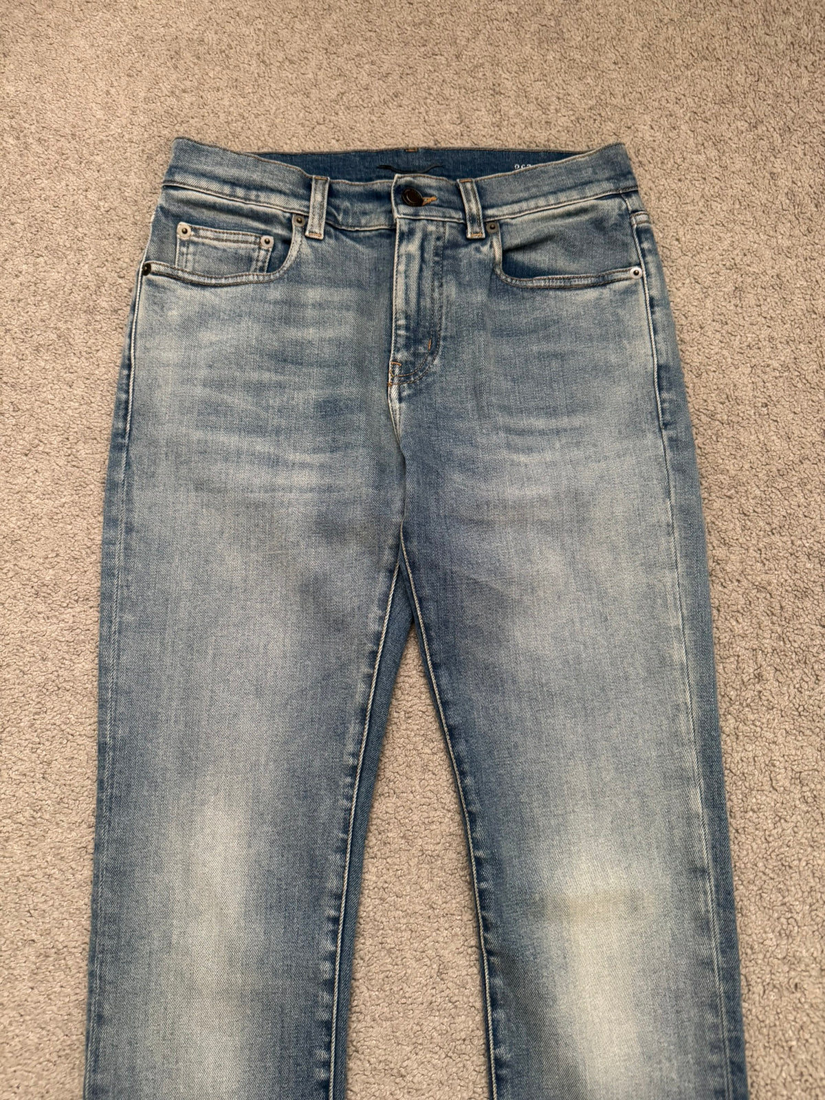 FW16 Saint Laurent by Hedi Slimane Light Washed D02 Denim Jeans