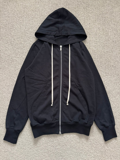 SS21 Rick Owens DRKSHDW Black Jason Zip Up Hoodie
