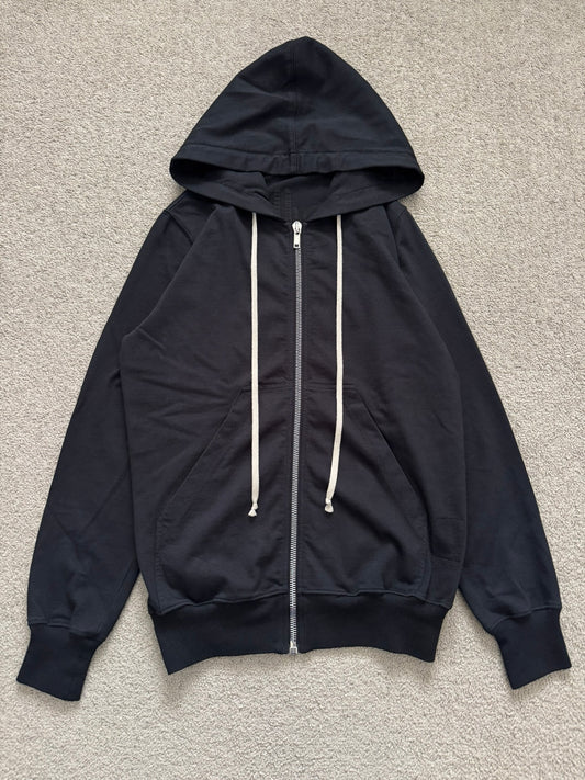 SS21 Rick Owens DRKSHDW Black Jason Zip Up Hoodie
