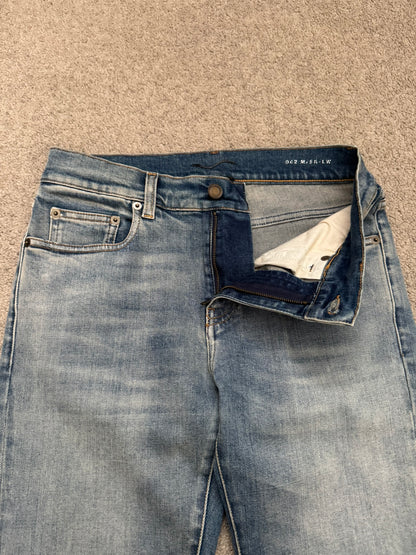 FW16 Saint Laurent by Hedi Slimane Light Washed D02 Denim Jeans