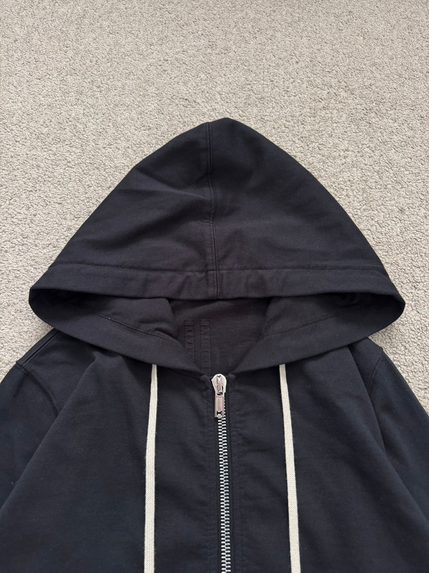 SS21 Rick Owens DRKSHDW Black Jason Zip Up Hoodie