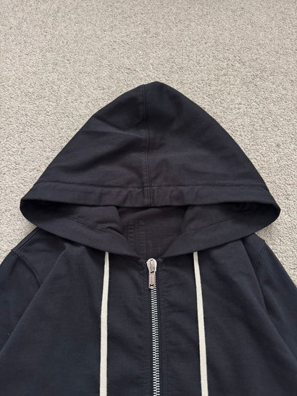SS21 Rick Owens DRKSHDW Black Jason Zip Up Hoodie