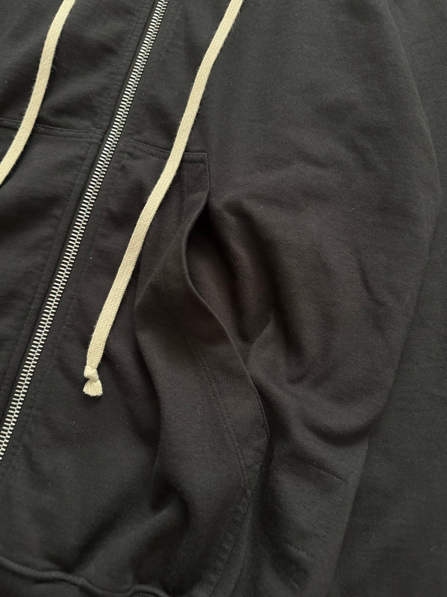 SS21 Rick Owens DRKSHDW Black Jason Zip Up Hoodie
